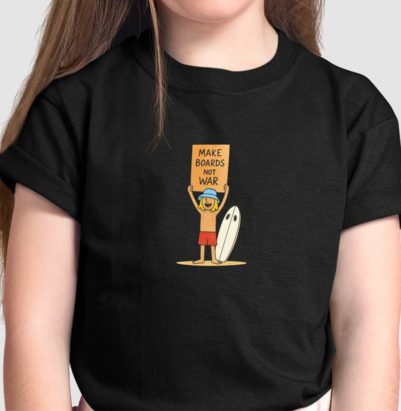 Make boards Not War - Camiseta Infantil