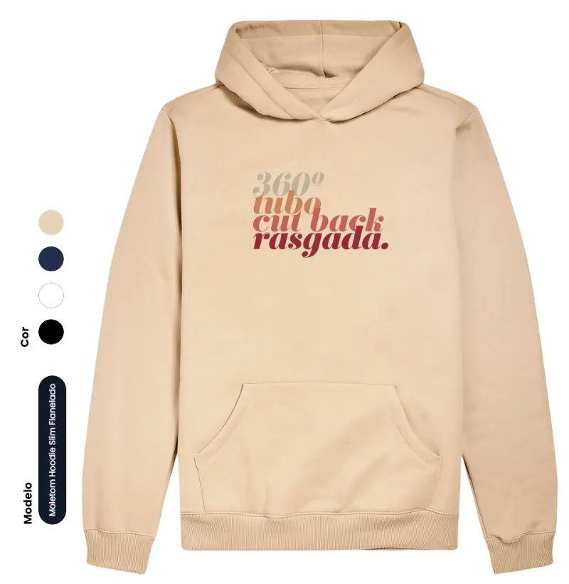 Manobras - Moletom Capuz e bolso Slim