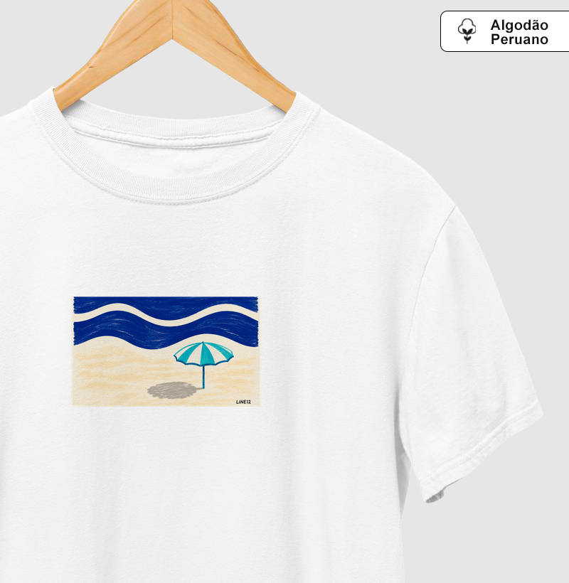 AZUL DE JANEIRO - Camiseta Algodão Peruano