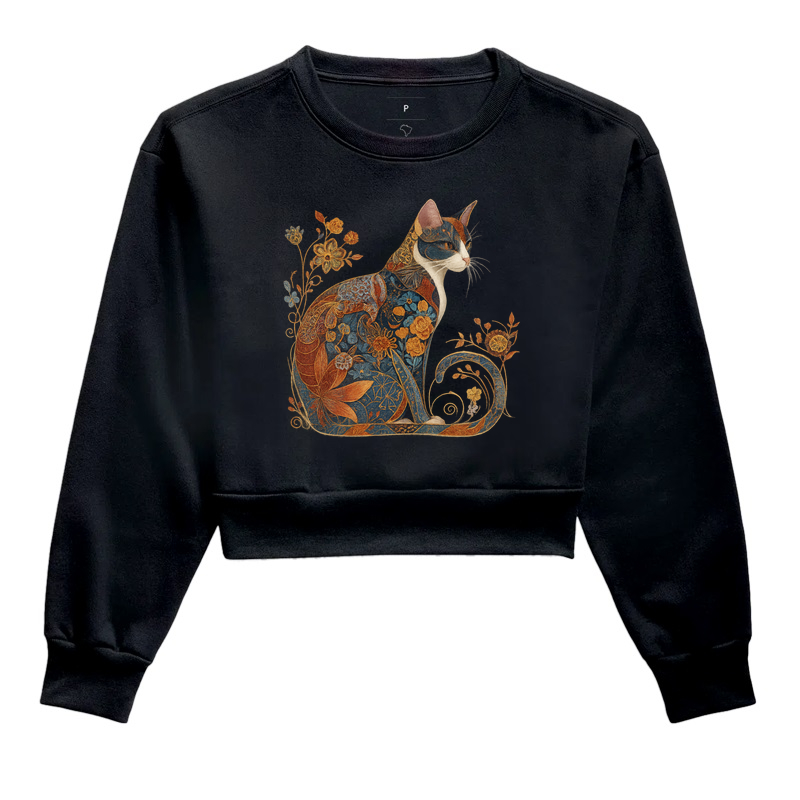 Gato Colorido Florido