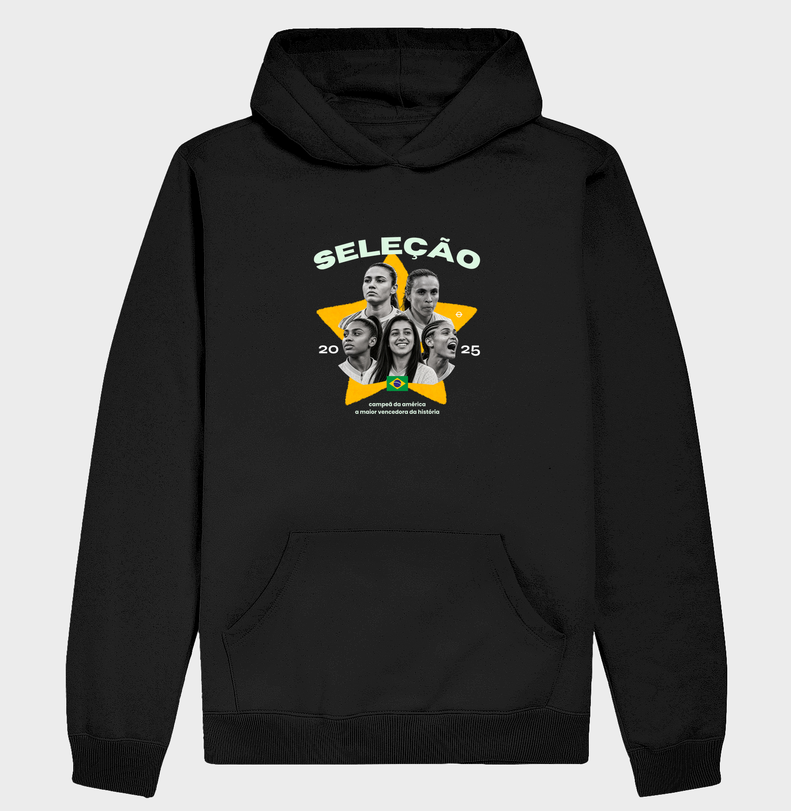 Seleção 2025 — Campeã da América - Hoodie Moletom