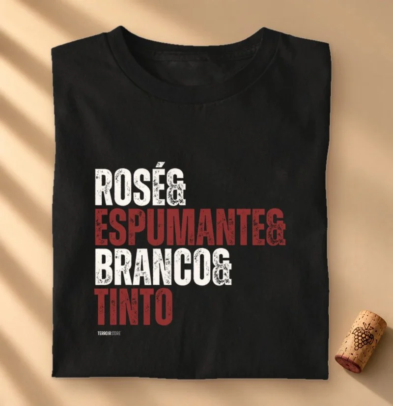 Camiseta Tipos de Vinho