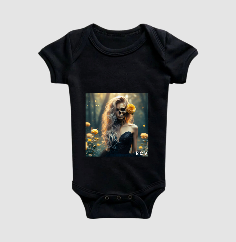 Camiseta RCV Rosa Caveira Feitiço