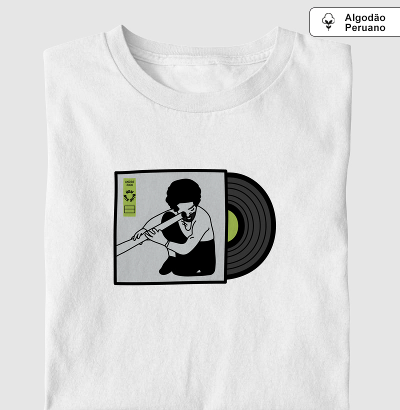 Camiseta Algodão Peruano Inspiração Andre 3000