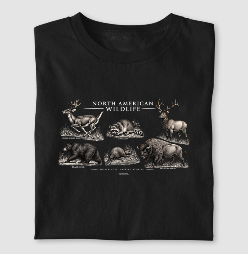 North American Wildife - Camiseta