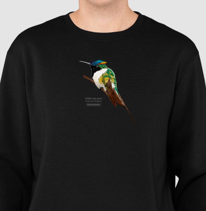 Aves do Brasil - Chifre-de-ouro - Moletom