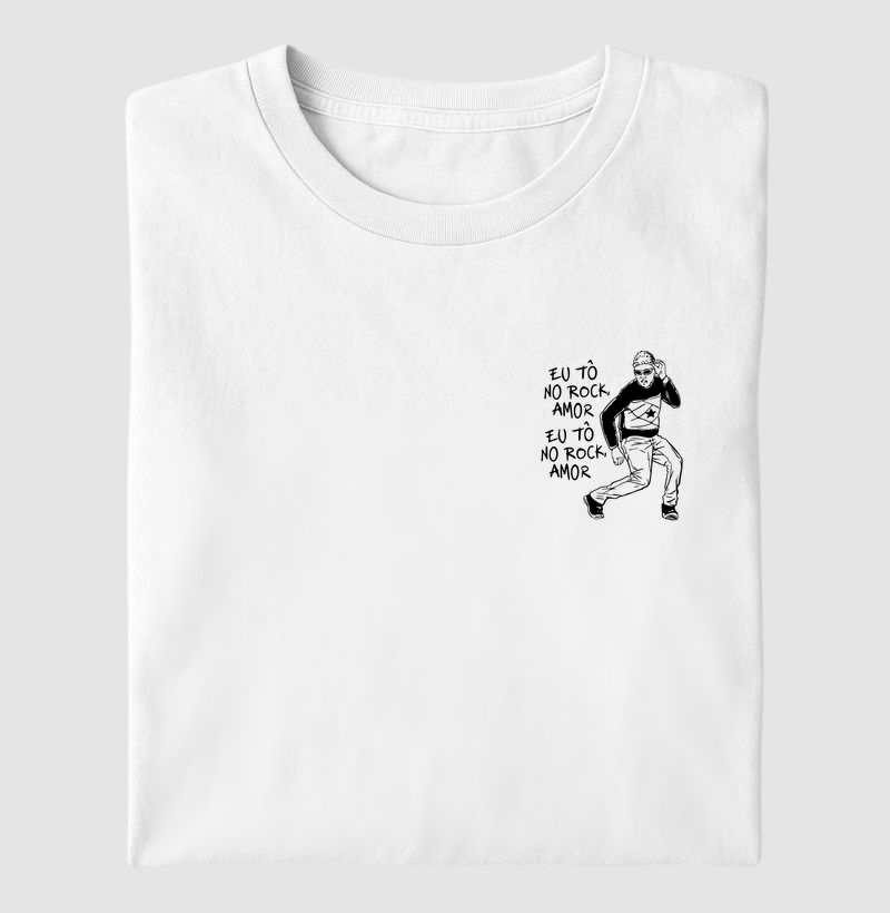 Estampa "Eu tô no rock, amor"