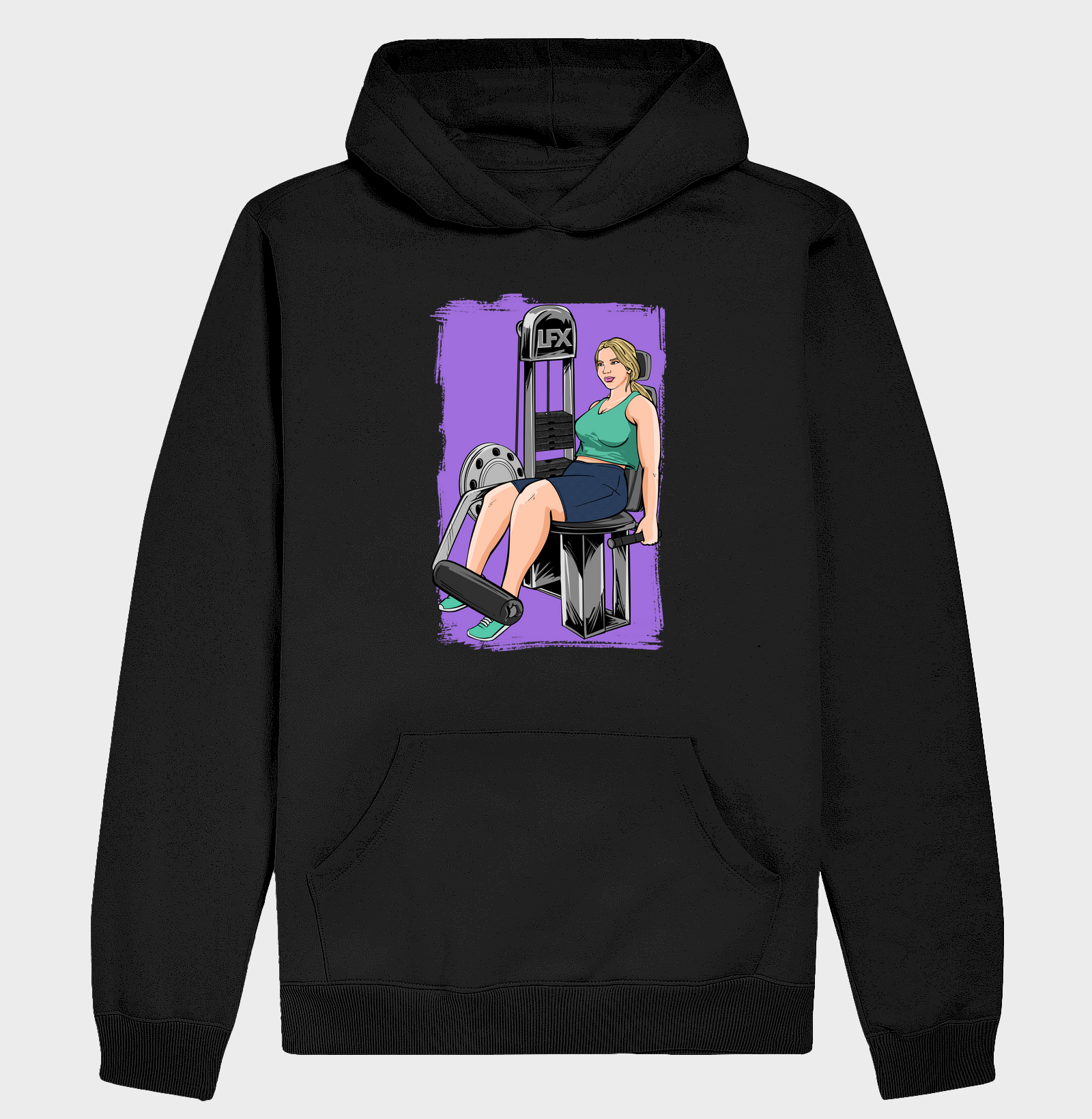 Mulher fazendo Cadeira Extensora V05