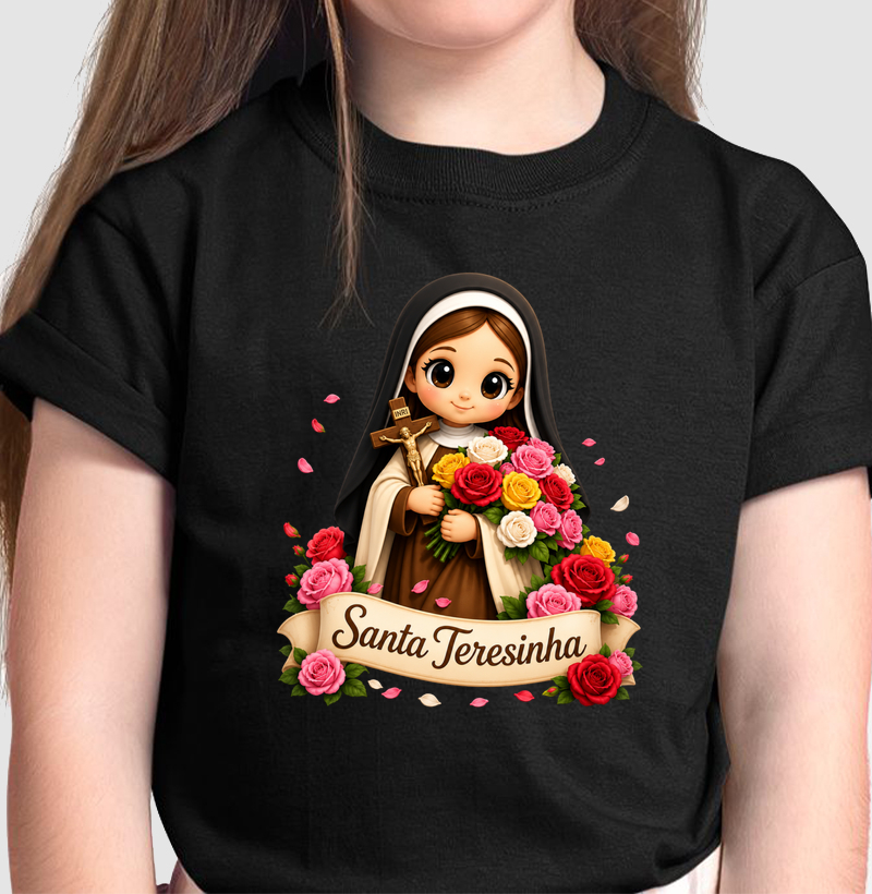 Camiseta Infantil Santa Teresinha
