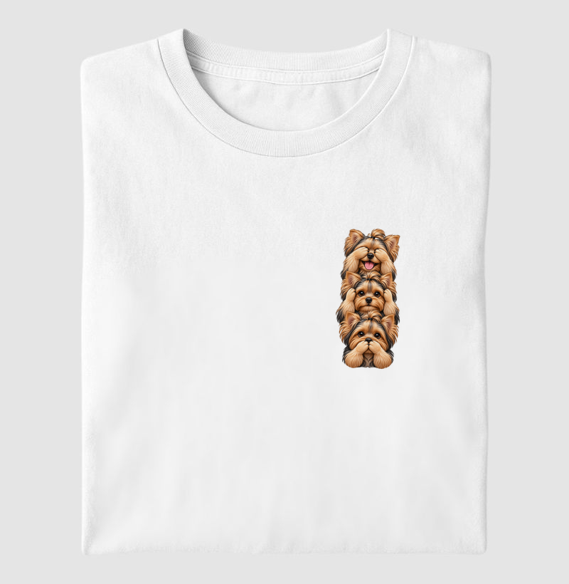 Ver, ouvir e falar versão Yorkshire (minimal) - Camiseta