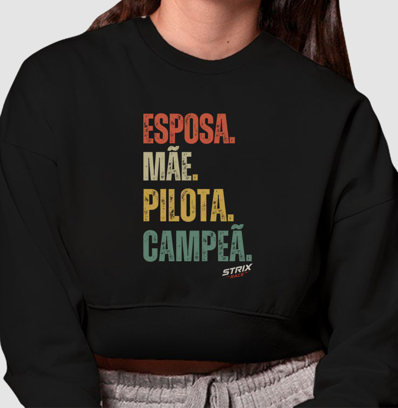Esposa. Mãe. Pilota. CAMPEÃ.