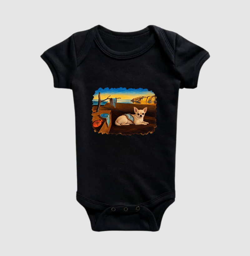 Salvador Dalí Versão Cachorro - Body Infantil