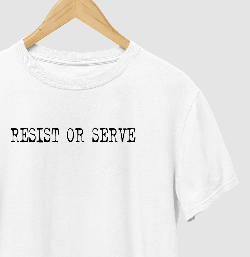 Camiseta Resist or Serve – Arquivo X