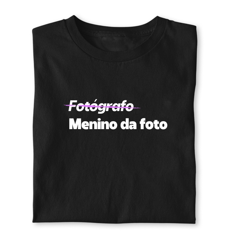 Fotógrafo não, menino da foto!