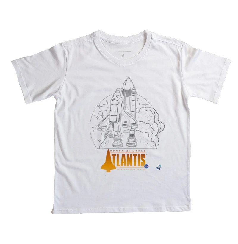 Camiseta Infantil - Space Shuttle Atlantis