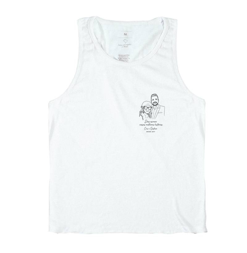 Retrato em Traços — Camiseta Personalizada