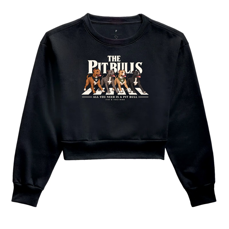 Camiseta Pit Bull / Pet Lovers | The Pit Bulls - Cropped Moletom