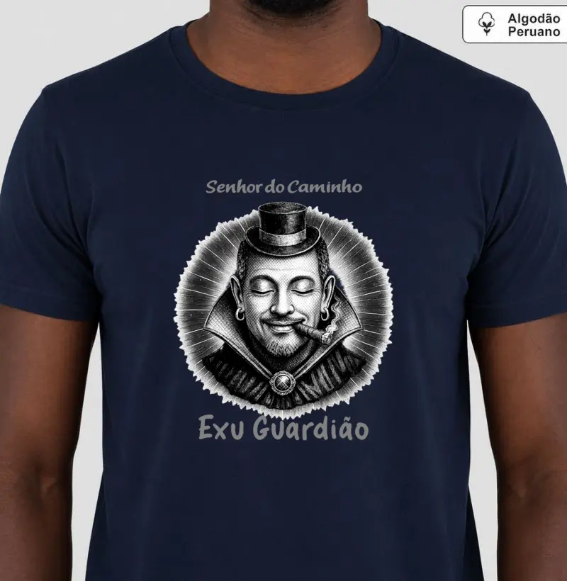 Exu Guardião • Senhor do Caminho (algodão peruano)