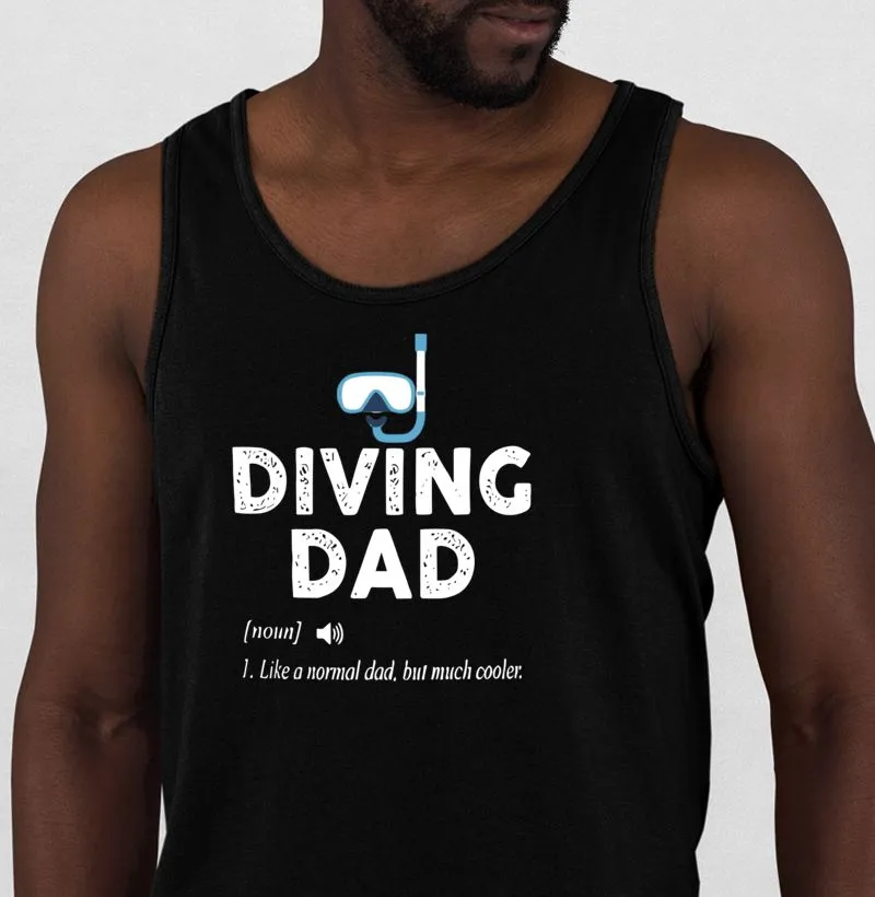 Camiseta Regata Diving Dad, Like a Normal Dad, But Much Cooler