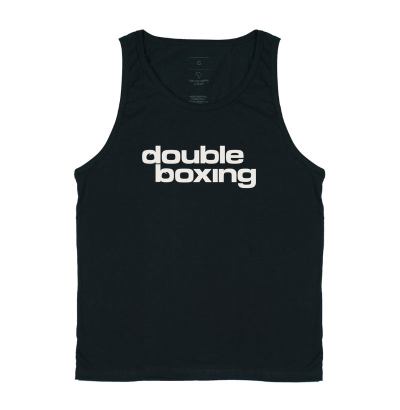 Logo Double Boxing - Preta