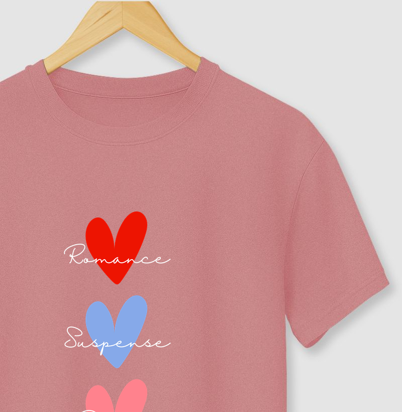 Romance, suspense e drama (três corações)