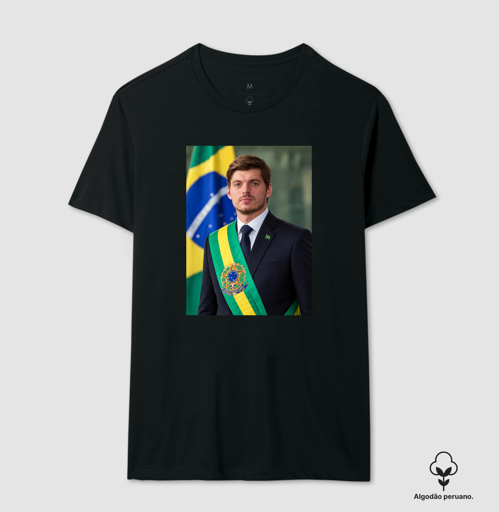Verstappen Presidente - Camiseta Algodão Peruano