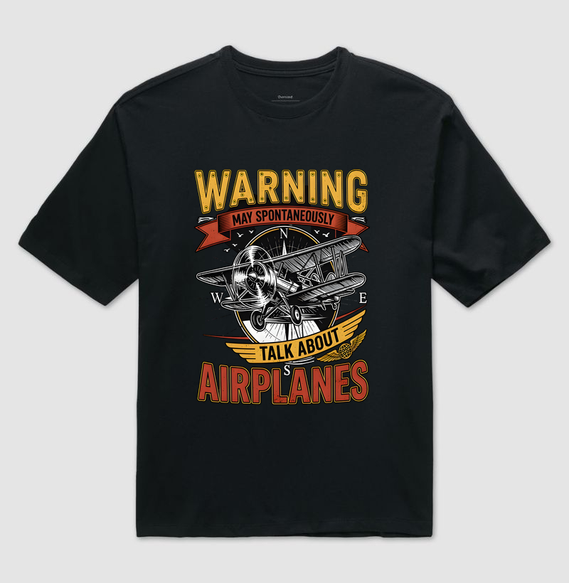 Cuidado! Posso falar espontaneamente sobre aviões! 