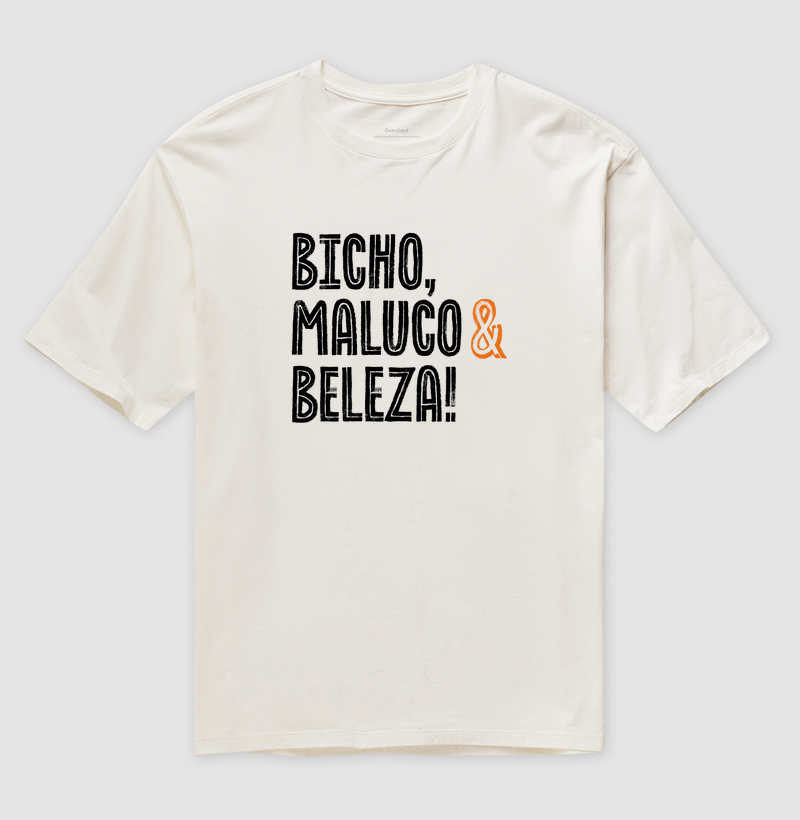 Camiseta Oversized Frevo - Bicho, Maluco & Beleza