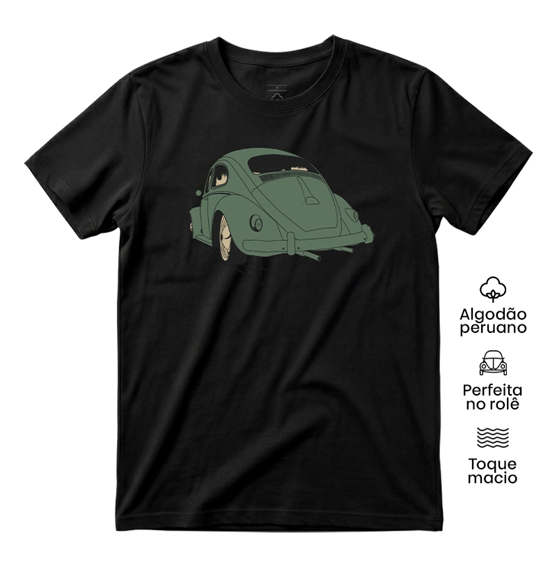 Fusca, a Lenda | Verde - Camiseta Algodão Peruano