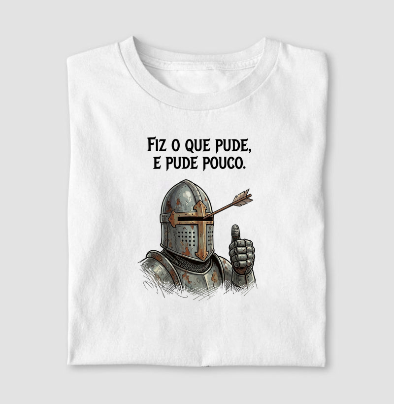 FIZ O QUE PUDE, E PUDE POUCO.