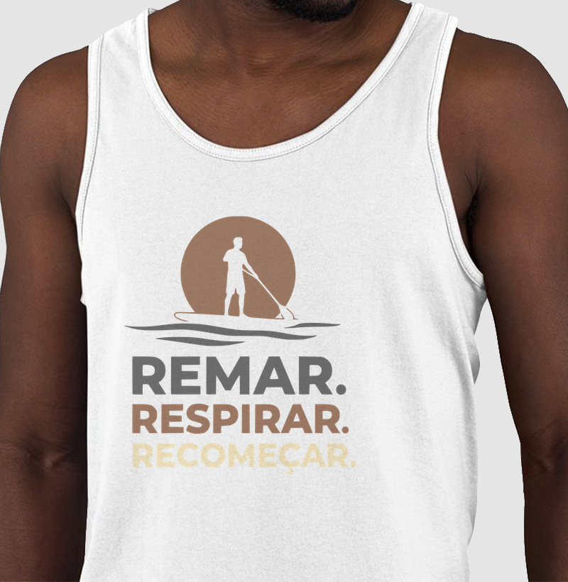 Remar, Respirar e Recomeçar (Regata)