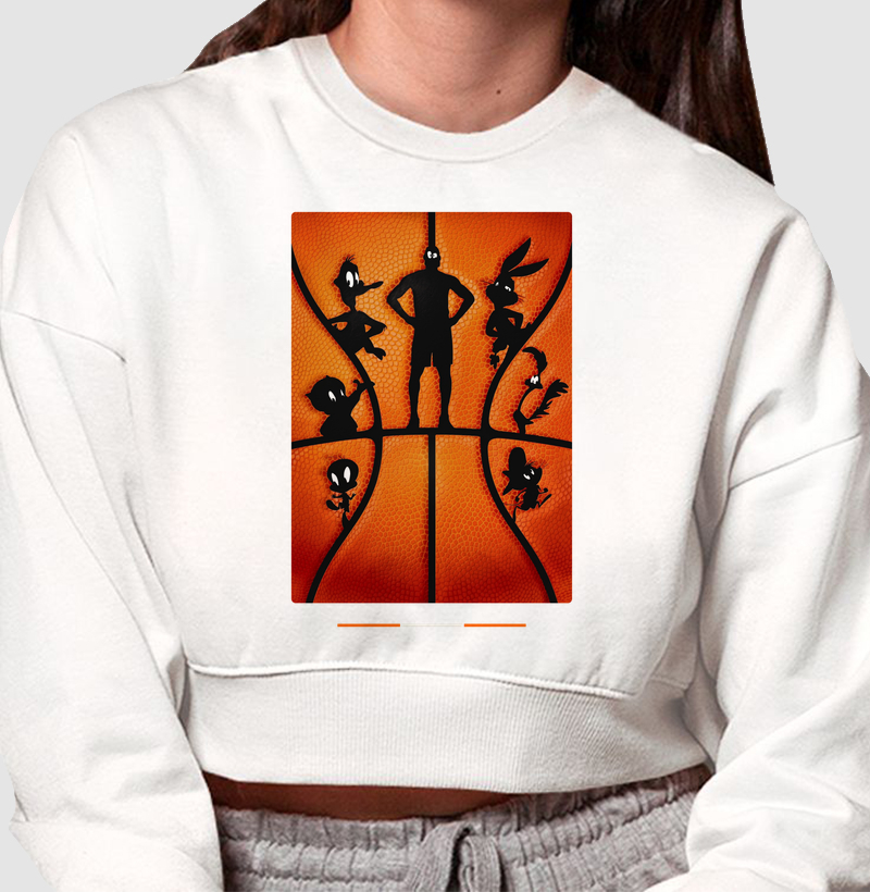 Cropped Moletom Basquete - Jogo de Outra Dimensão — ADQ