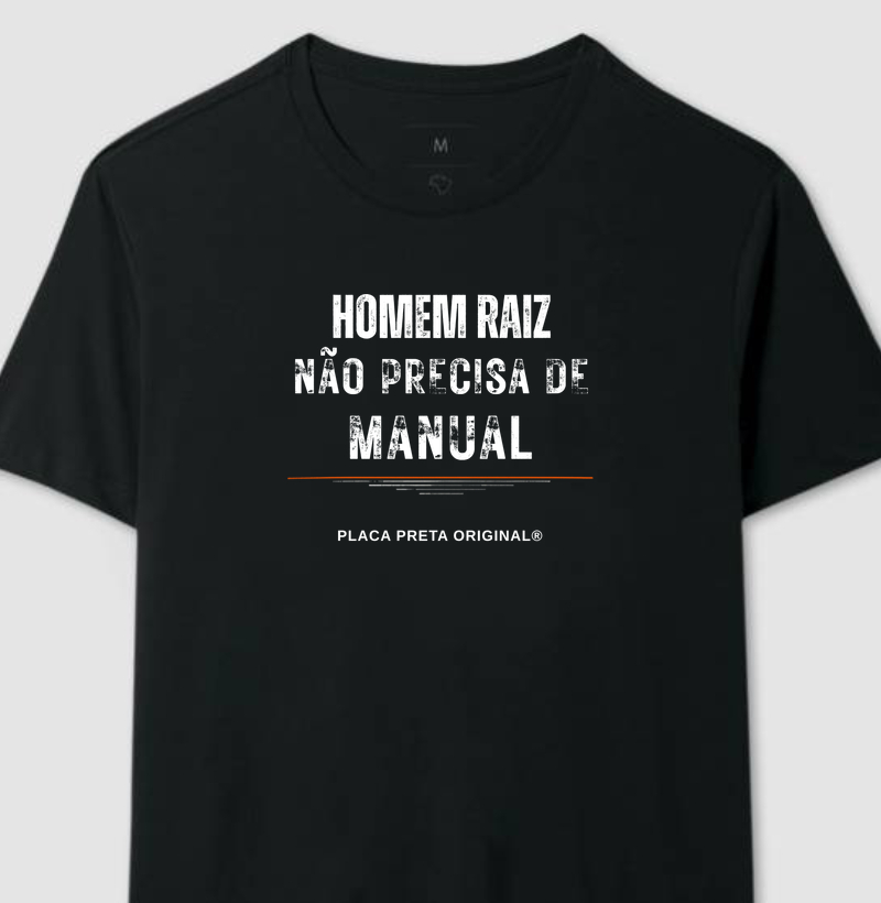 Placa Preta | Original de Fábrica | Homem Raiz