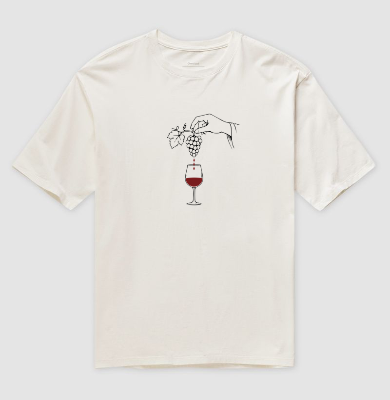 Da Uva ao Vinho - Camiseta Oversized