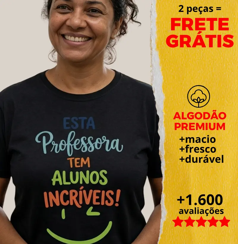 Camiseta Esta Professora Tem Alunos Incríveis