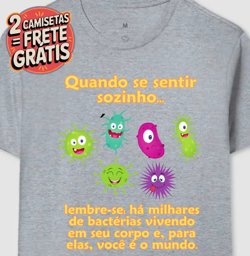 Camiseta Bactérias