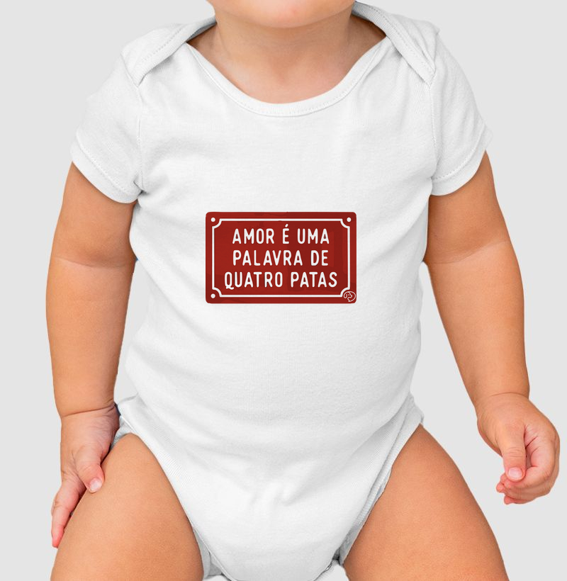 Placa Amor tem 4 Patas