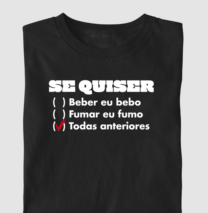 Camiseta Samba Se Quiser