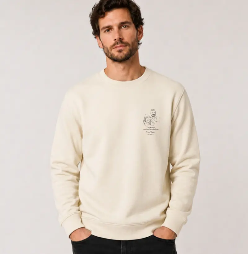 Retrato em Traços — Camiseta Personalizada