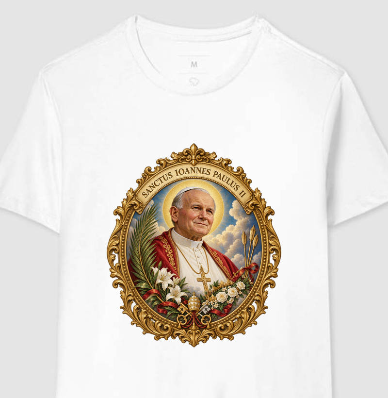 São João Paulo II — Medalhão - Camiseta