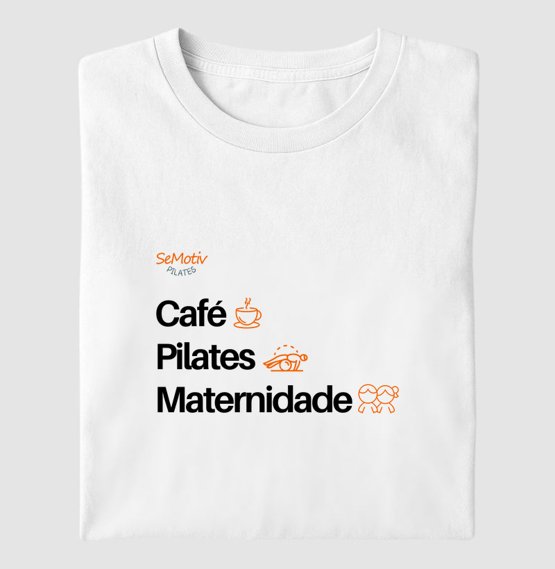 Café, pilates e maternidade
