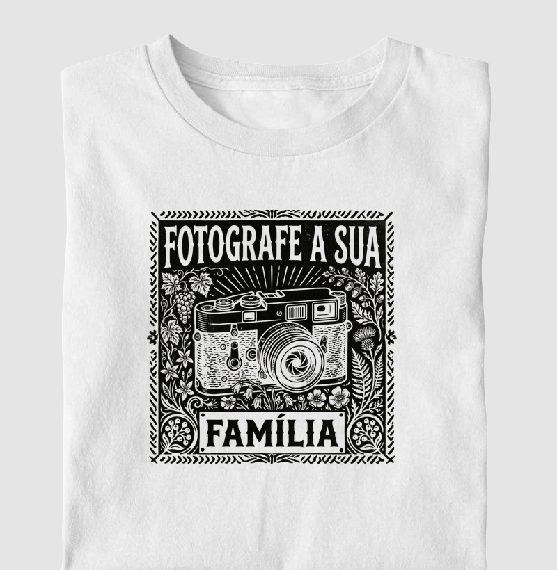 Fotografe a sua família - ilustração preta