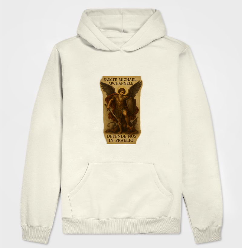 Hoodie Moletom Sancte Michael Achangele Defende Nos In Praelio