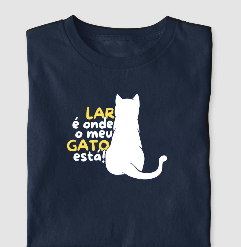 Lar é onde meu gato está