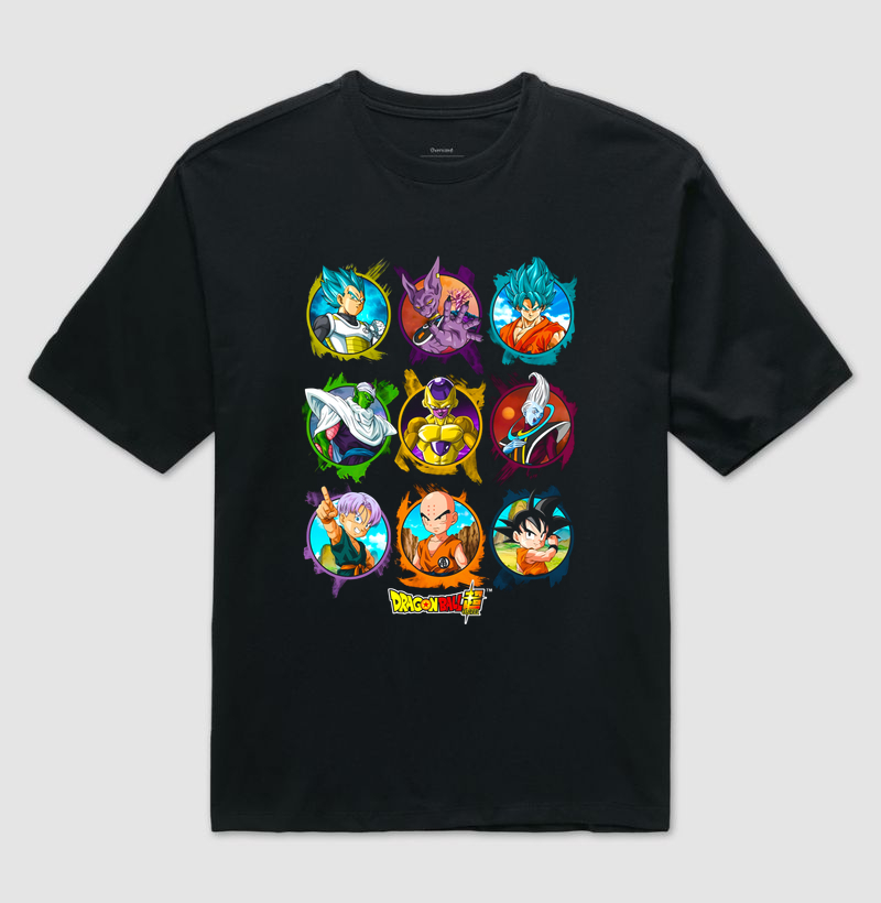 Camiseta Oversized - Dragon Ball Super