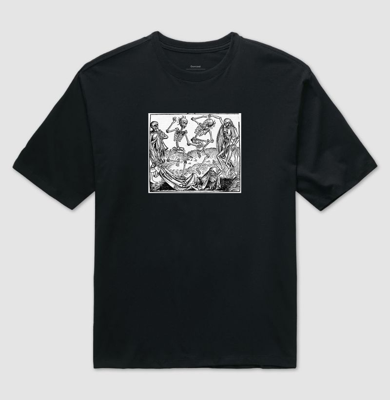 Camiseta Memento Mori II (sem frase) - Camiseta Oversized