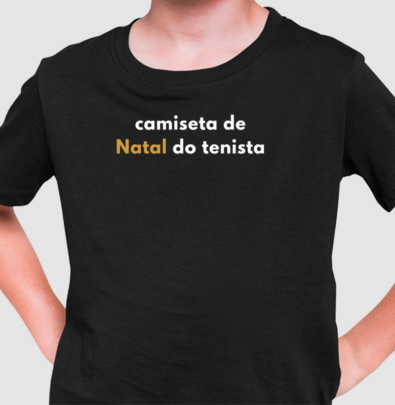 Camiseta de natal do tenista - Kids
