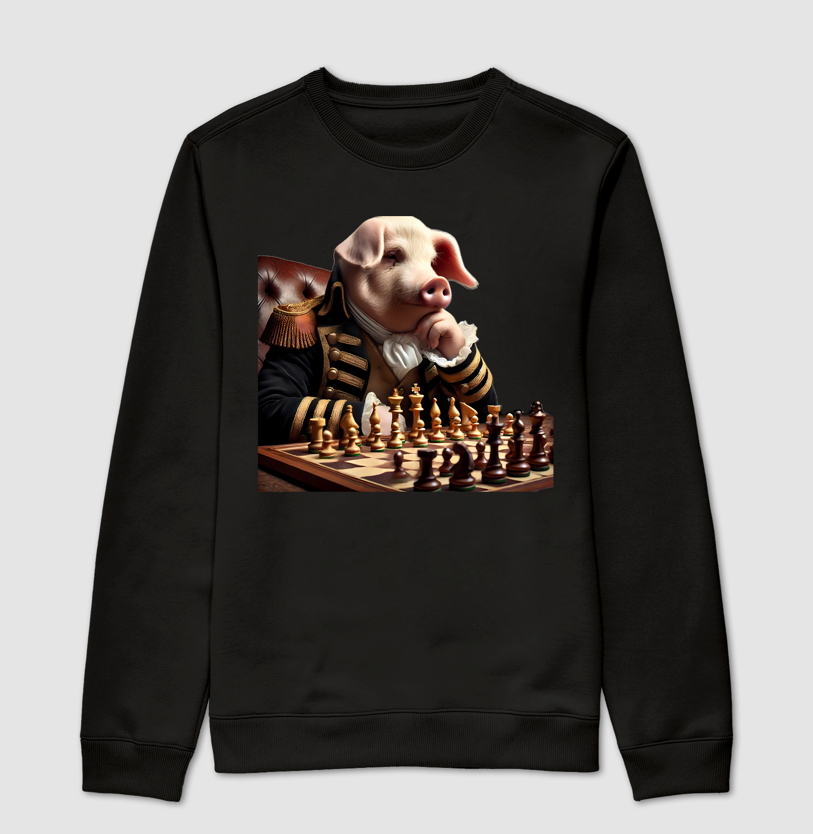Porco jogando xadrez