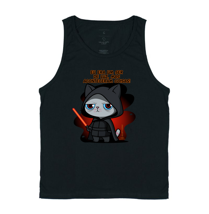 Camiseta Gato Sincero coisas - Regata