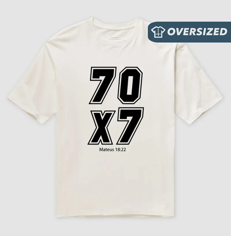 Camiseta Oversized 70x7  - Camiseta Oversized